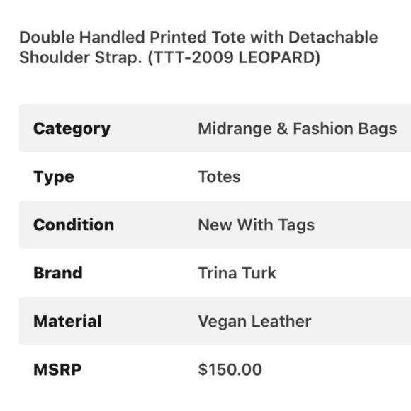 Trina Turk Floral Tote NWT - Picture 12 of 12